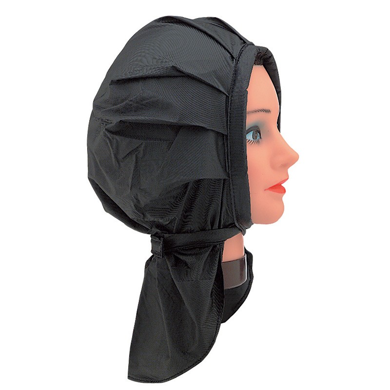 Bonnet permanente noir avec velcro